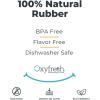 imageOxyfresh Dog Dental Chew Toy  Best Durable Rubber Dog Toy ampamp Puppy Teething Toy  Helps Remove Plaque Cleans Teeth ampamp Freshens Breath Without Brushing SmallLarge