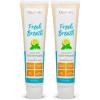 imageOxyfresh Premium Maximum Fresh Breath Lemon Mint Toothpaste  Clean Teeth ampamp Fresh Breath  Natural Essential Oils ampamp Natural Xylitol to Help Fight Tartar  SLS ampamp Fluoride Free 35oz5 Ounce Pack of 2