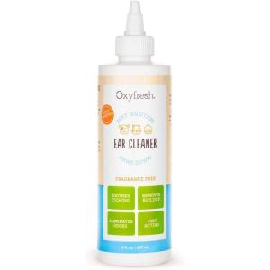 imageOxyfresh Advanced Pet Ear Cleaner  Best Dog Ear Cleaner Solution  Helps with Yeast Wax Dirt ampamp Itchy Ear Canal  Cleaning Soothing ampamp StingFree Dog Ear Wash ampamp Cat Ear Rinse 8oz