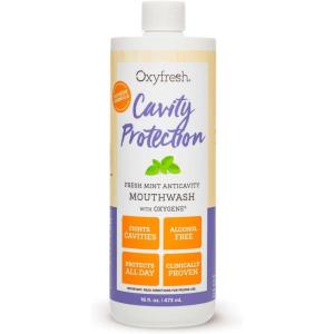 imageOxyfresh Cavity Protection Fluoride Mouthwash  Anticavity Mouthwash for Sensitive Teeth  NonStaining KidFriendly  Lasting Fresh Breath 3 Pack 1616 Fl Oz Pack of 1