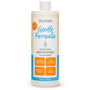 imageOxyfresh Gentle Formula Unflavored Mouthwash  Perfect for Ultra Sensitive Gums ampamp Teeth  No Mint Zero Alcohol Flavor Free  Fresh Breath 16 oz
