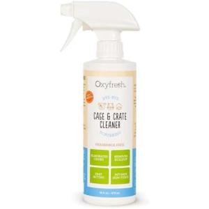 imageOxyfresh Premium Crate ampamp Cage Cleaner  Professional Dog Crate ampamp Small Animal ampamp Bird Cage Odor Eliminator  Quickly Cleans Removes Poop ampamp Deodorizes Pet Odors  Safe ampamp Bleach Free