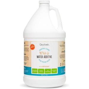 imageOxyfresh Premium Pet Dental Care Solution Pet Water Additive Best Way to Eliminate Bad Dog Breath and Cat Bad Breath  Fights Tartar ampamp Plaque  So Easy Just Add to Water Vet Recommended 16 ozVet Choice Gallon