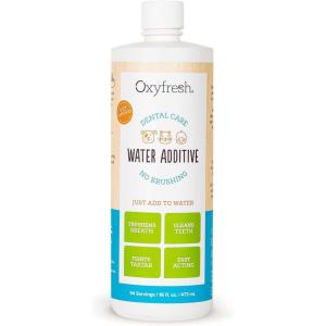 imageOxyfresh Premium Pet Dental Care Solution Pet Water Additive Best Way to Eliminate Bad Dog Breath and Cat Bad Breath  Fights Tartar ampamp Plaque  So Easy Just Add to Water Vet Recommended 16 ozTop Seller 16 Fl oz