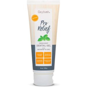 imageOxyfresh Premium Pro Relief Dental Gel with Zinc Infused with Aloe Vera Chamomile and Xylitol  Dentist Recommended to Help Soothe Gum Tissue 4 oz