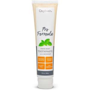 imageOxyfresh Pro Formula Fresh Mint Toothpaste  Gentle Low Abrasion  Cosmetic Fluoride Free Formula  Great for Sensitive Teeth and Gums with Natural Essential Oils 55 oz 3 Pack55 Ounce Pack of 1
